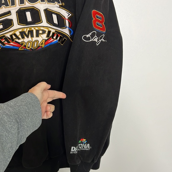 Daytona 500 2004 Dale Earnhardt Jr #8 Champion Jacket Black Nascar Racing XL - Picture 6 of 9